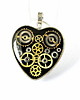 wisiory Wisior serce 0 Silver Heart (Black) VI + Pudełko 1