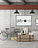 plakaty Plakat z rowerem. Rower + kawa = :-) 2