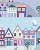 obrazy i plakaty do pokoju dziecięcego Autorska ilustracja HAPPY CITY I 1