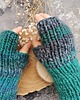 rękawiczki damskie MAXCOLOR mitenki "morska toń" 5