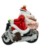 ozdoby choinkowe Bombka choinkowa: Wielki Święty Mikołaj na motocyklu z reniferem 1