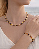 bransoletki z kamieni naturalnych Delikatna bransoletka z bursztynu bałtyckiego, boho handmade 6