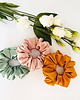 gumki do włosów Satynowa gumka do włosów scrunchie Łosoś RÓŻNE MODELE 1