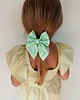 dziewczynka - inne Gumka jedwabna z kokardą MINI scrunchie daisy 1