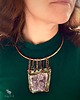 kolie Unikatowy Naszyjnik Ametystowy Handmade 5