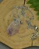 wisiory Naszyjnik jasny surowy ametyst wire wrapping 2