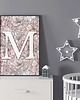 obrazy i plakaty do pokoju dziecięcego Plakat Z Literą 30x40 cm Personalizowany 1