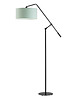 lampy do pokoju dziecka Srebrno-różowa lampa stojąca z ruchomym ramieniem dla dzieci LIBERIA KIDS 3