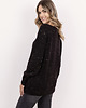 swetry damskie  Sweter z cekinami - SWE338 czarny MKM 1
