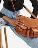 torby na ramię Skórzana torebka listonoszka z kieszeniami safari handmade bag 1
