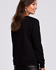 bluza bez kaptura damska Bluza z nadrukiem-czarna(B-167) 5