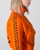 bluza bez kaptura damska Pomarańczowa bluza Danger 5