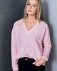 bluza bez kaptura damska Bluza Basic V-neck Sweet Rose 1