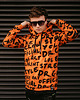 bluzy męskie Męska Bluza z kapturem DR.CROW Dr Crow Orange 1