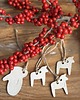 ozdoby choinkowe Zestaw Holly, ręcznie wykonane koniki ceramiczne,  rękawiczka w prezencie 6