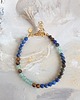 bransoletki z kamieni naturalnych Bransoletka BOHO lapis lazuli, tygrysie oko, jadeit zielony, obsydian złocisty 1