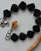 bransoletki z kamieni naturalnych -czarny turmalin i bursztyn- 4