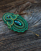 broszki Zelona broszka soutache 2