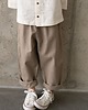 chłopiec - inne Komplet lniany koszula oversize off white i baggy sand 6
