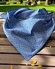 ubranka dla zwierząt Bandana, chusta, apaszka dla psa]zapinana na wiązanie Kwiaty na czarnym tle 3