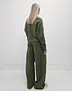 komplety damskie Kai komfortowy komplet z lamówką khaki 2