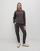 komplety damskie Sabela minimalistyczny komplet z lamówkami - Chocolate 1