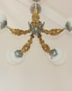 lampy wiszące Żyrandol vintage w stylu secesyjnym , lata 50.  4