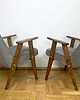 fotele Dwa fotele 366 Chierowski lata 60 PRL. Szary 2x 2
