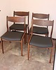 krzesła Kpl 4 krzeseł palisander vintage lata 60 Richbilt styl Johannes Andersen 8