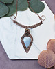 kolie Miedziany naszyjnik wire wrapping z opalem owyhee #489 3