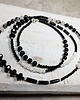 korale Czarno-biały długi sznur korali kors2 8