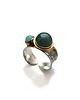 pierścionki złote Pierścionek srebrny z kuprytem i jadeitem 1