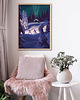plakaty Zorza polarna Aurora borealis - plakat narciarski 2