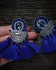 kolczyki soutache Duże i etniczne kolczyki boho z chwostami 5