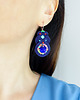 kolczyki soutache Granatowe kolczyki soutache 4