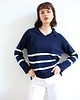 swetry damskie  Sweter polo Sven paski 4