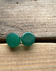 kolczyki wire wrapping zielony onyks 2