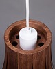 lampy wiszące INES SMALL - zestaw 3 lamp z naturalnego drewna 3
