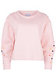 bluza bez kaptura damska Bluza Mad Hatter - pudrowy róż 3