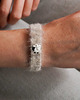bransoletki na sznurku Puszysta, miękka bransoletka handmade - owieczka 2