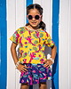 t-shirty dla dziewczynki Crop top Żółta Papuga - 98/104 1