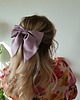 spinki i klamry do włosów Kokarda spinka klamra jedwabna lavender pink 100% jedwabna 22 momme 1