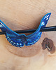 spinki i klamry do włosów Skórzana spinka  blue monarch 3