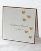 kartki scrapbooking Kartka ślubna ze złotymi sercami 1