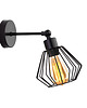 kinkiety Czarny kinkiet druciany do sypialni DUCOS LOFT 2