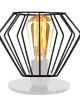 lampy stołowe Czarna lampka nocna z drucianym kloszem NOGOYA LOFT 4