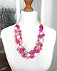 korale 7031 Różowy naszyjnik kaskadowy 3