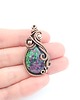 wisiory Zoisyt z rubinem wisiorek wire wrapping 1