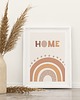 obrazy i plakaty do pokoju dziecięcego Plakat Tęcza z napisem HOME P6 2