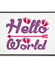 plakaty Plakat Hello World nowy członek rodziny 2